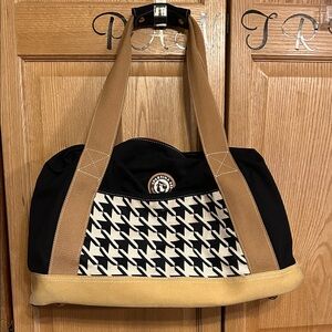 Spartina 449 Black and Tan Patterned Tote